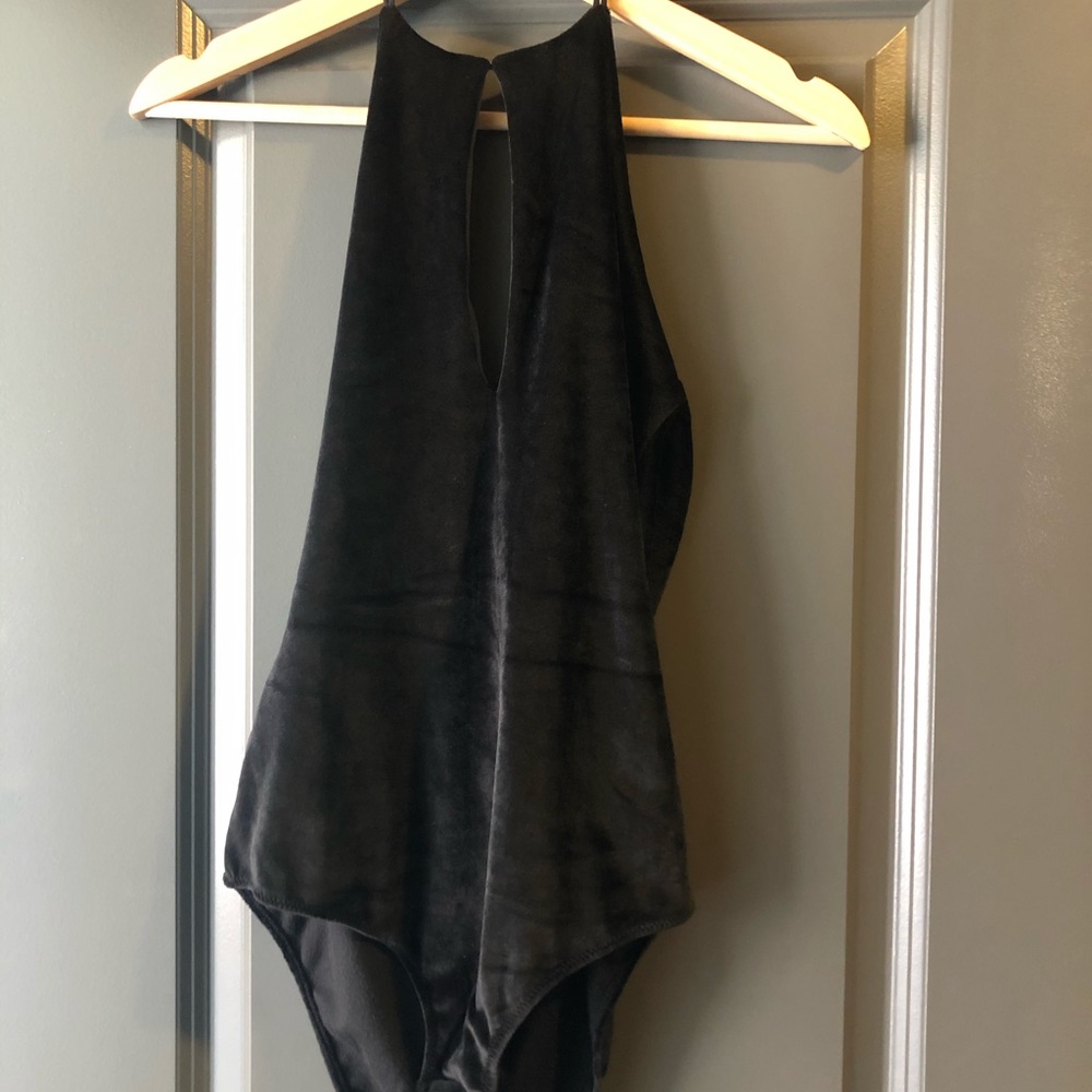 Jogé Black Velvet Bodysuit